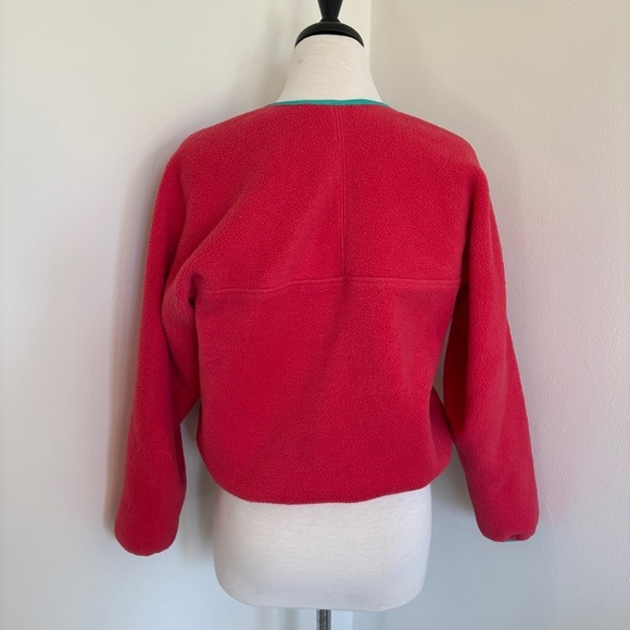 Vintage Patagonia Fleece Kids L Pink 1/4 Zip Made In USA Cozy Thick - Picture 5 of 10